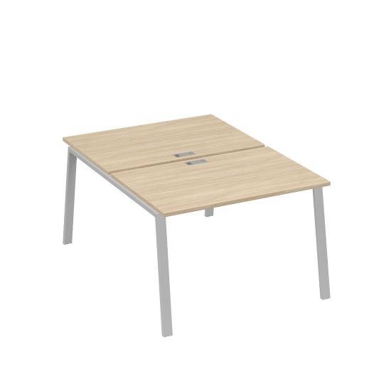 Станция (2х120) рабочая с металлокаркасом TRE дуб скандинавский / металлокаркас серый