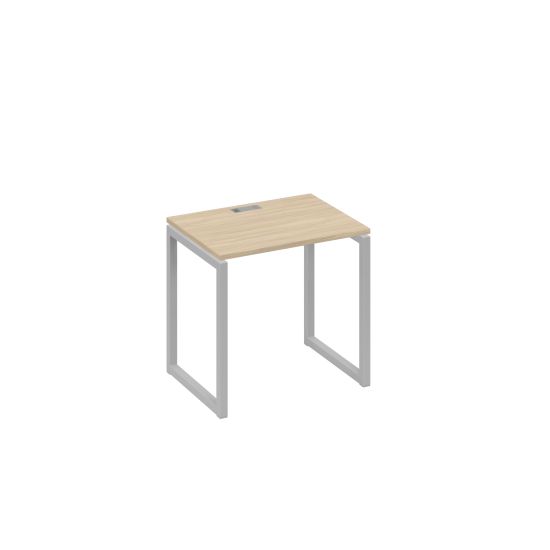 Стол письменный на металлокаркасе QUATTRO дуб скандинавский / металлокаркас серый