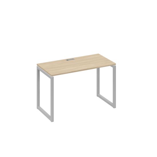 Стол письменный на металлокаркасе QUATTRO дуб скандинавский / металлокаркас серый