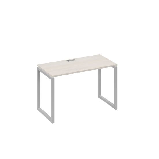 Стол письменный на металлокаркасе QUATTRO дуб / металлокаркас серый