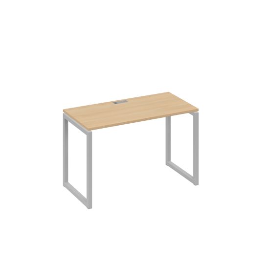 Стол письменный на металлокаркасе QUATTRO натуральный дуб / металлокаркас серый