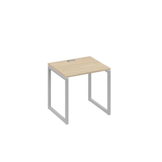 Стол письменный на металлокаркасе QUATTRO дуб скандинавский / металлокаркас серый