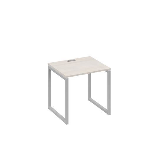 Стол письменный на металлокаркасе QUATTRO дуб / металлокаркас серый