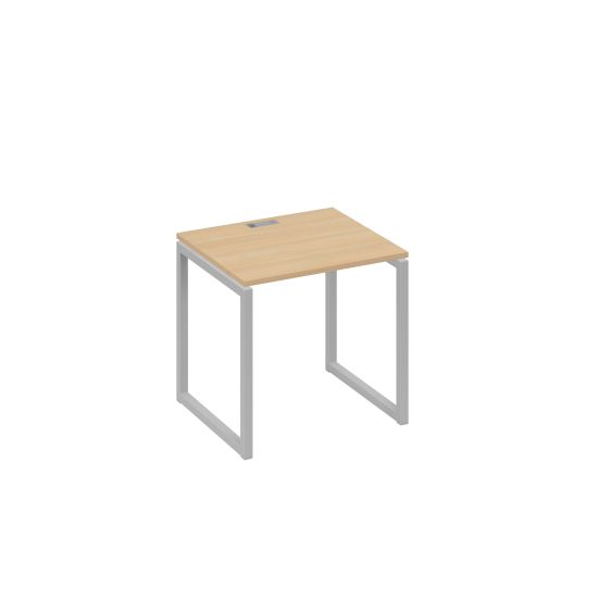 Стол письменный на металлокаркасе QUATTRO натуральный дуб / металлокаркас серый
