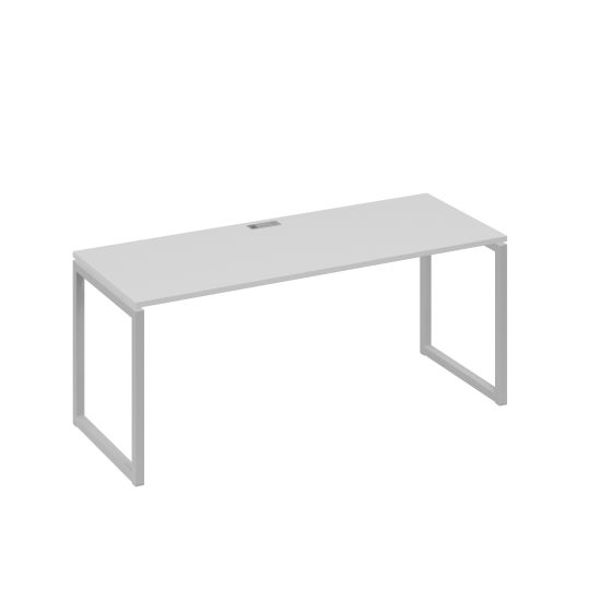 Стол письменный на металлокаркасе QUATTRO серый / металлокаркас серый