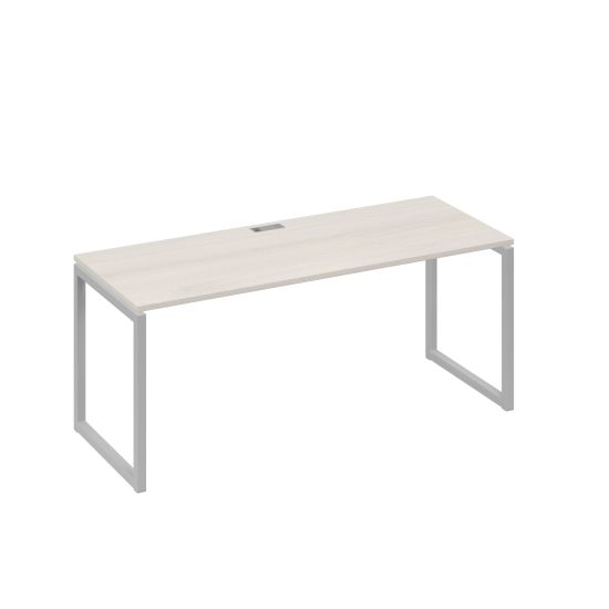 Стол письменный на металлокаркасе QUATTRO дуб / металлокаркас серый