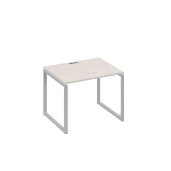 Стол письменный на металлокаркасе QUATTRO дуб / металлокаркас серый