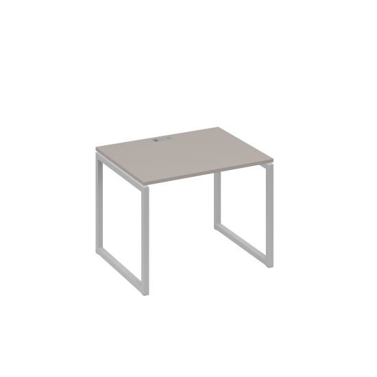 Стол письменный на металлокаркасе QUATTRO мокко премиум / металлокаркас серый