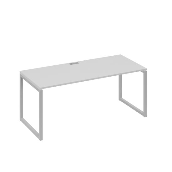 Стол письменный на металлокаркасе QUATTRO серый / металлокаркас серый