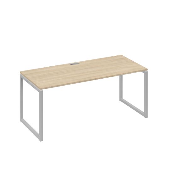 Стол письменный на металлокаркасе QUATTRO дуб скандинавский / металлокаркас серый