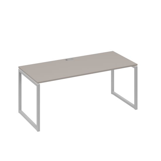 Стол письменный на металлокаркасе QUATTRO мокко премиум / металлокаркас серый