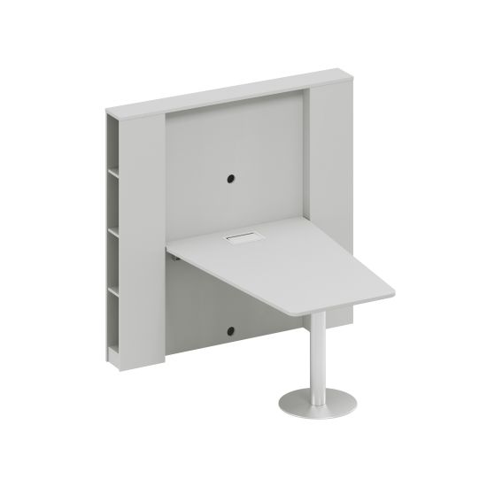 Стол для переговоров откидной серый