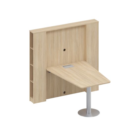 Стол для переговоров откидной дуб скандинавский