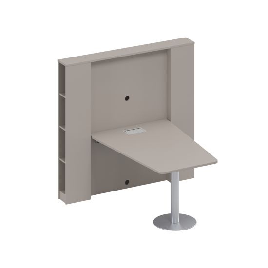 Стол для переговоров откидной мокко премиум