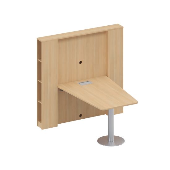 Стол для переговоров откидной натуральный дуб