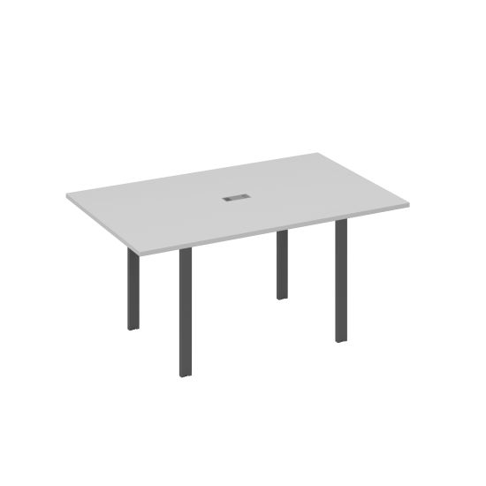 Стол 160 на металлокаркасе UNO переговорный серый / металлокаркас антрацит