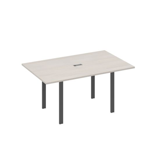 Стол 160 на металлокаркасе UNO переговорный дуб / металлокаркас антрацит