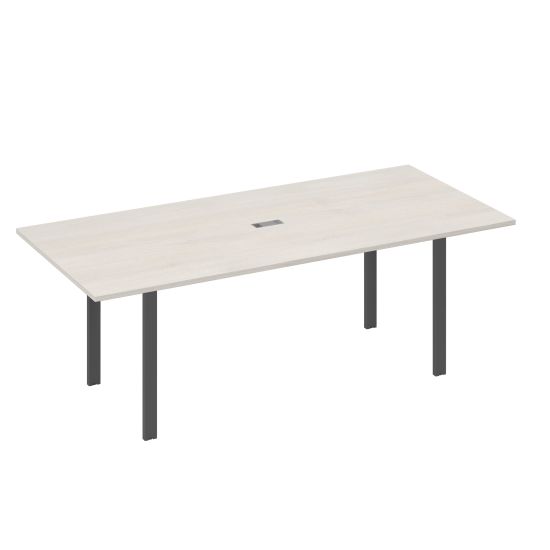 Стол 220 для переговорной каркасе UNO дуб / металлокаркас антрацит