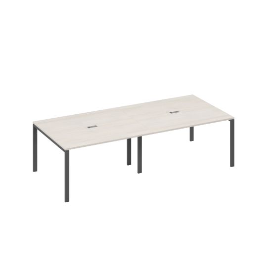 Стол переговорный 280 на каркасе UNO дуб / металлокаркас антрацит