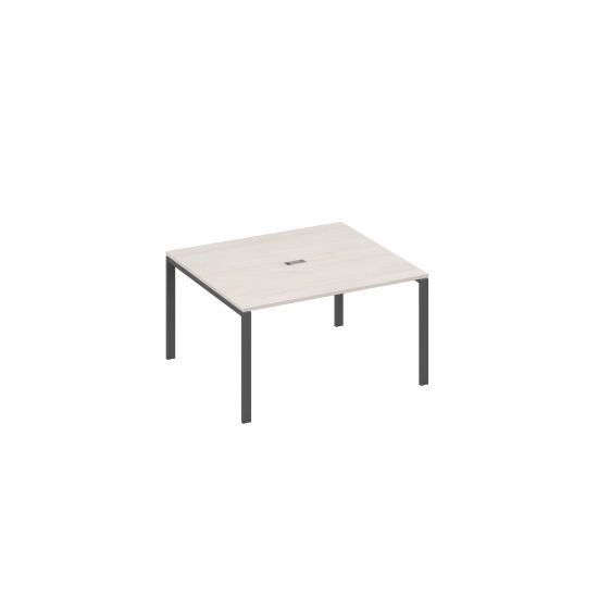 Стол 140 переговорный с металлокаркасом UNO дуб / металлокаркас антрацит