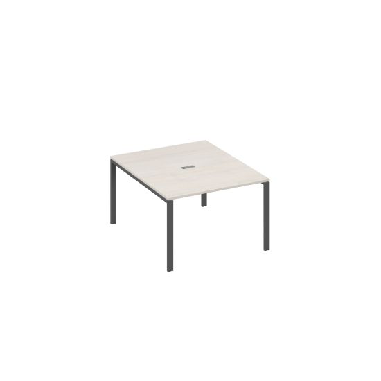 Стол 120 для переговорной металлокаркас UNO дуб / металлокаркас антрацит