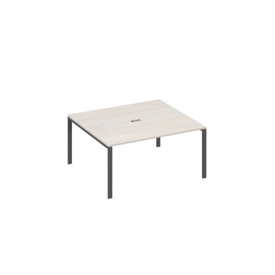 Стол 160 на каркасе UNO для переговоров дуб / металлокаркас антрацит