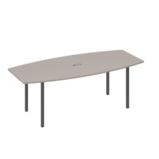 Стол для переговоров 220 с каркасом DUE мокко премиум / металлокаркас антрацит