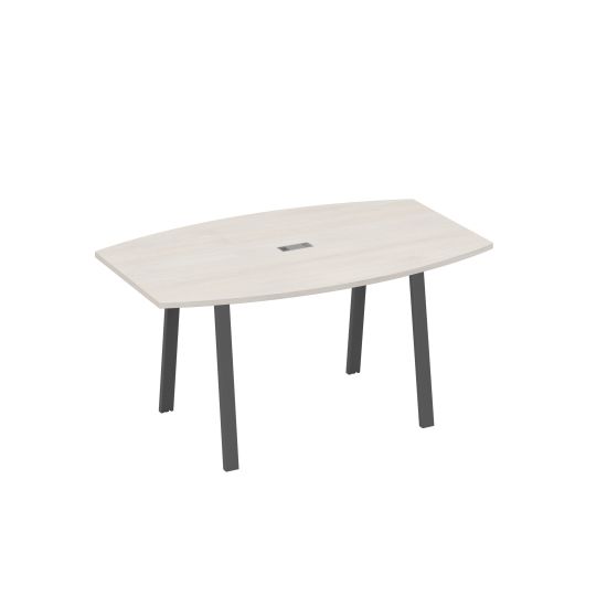 Стол 160 переговорный на ножках TRE дуб / металлокаркас антрацит