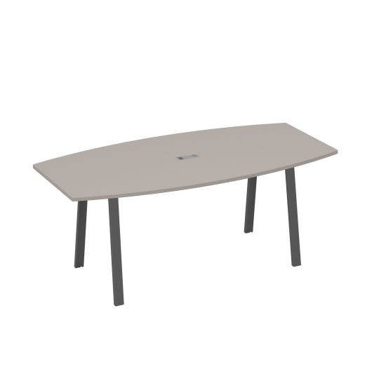 Стол для переговоров 200 на каркасе TRE мокко премиум / металлокаркас антрацит