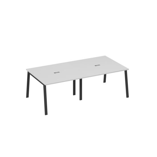 Стол 240 для переговоров металлокаркас TRE серый / металлокаркас антрацит