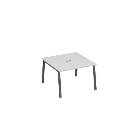 Стол 120 в переговорную металлокаркас TRE серый / металлокаркас антрацит