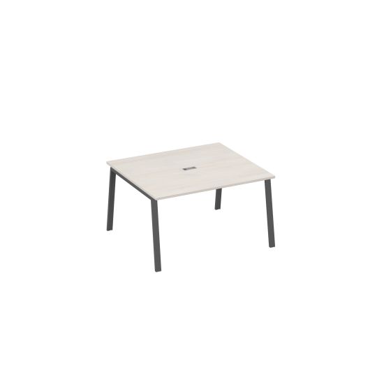 Стол 160 металлокаркас TRE в переговорную дуб / металлокаркас антрацит