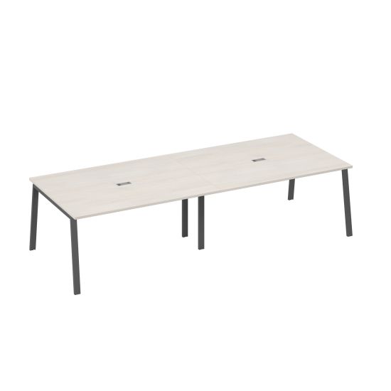 Стол 320x124 с металлокаркасом TRE для переговоров дуб / металлокаркас антрацит