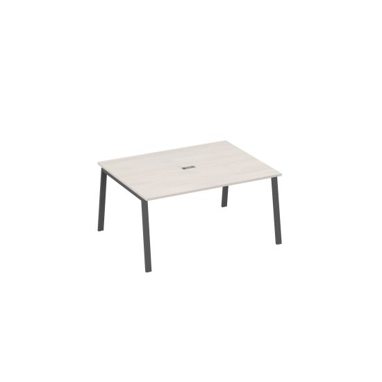 Стол 160 на металлокаркасе TRE для переговорной дуб / металлокаркас антрацит