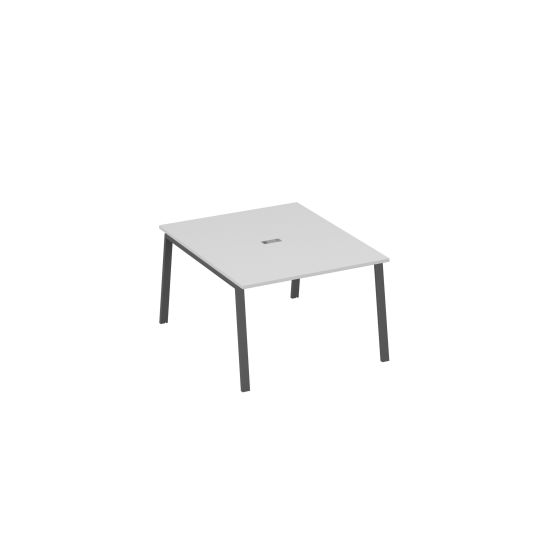 Стол 120 металлокаркас TRE для переговорной серый / металлокаркас антрацит