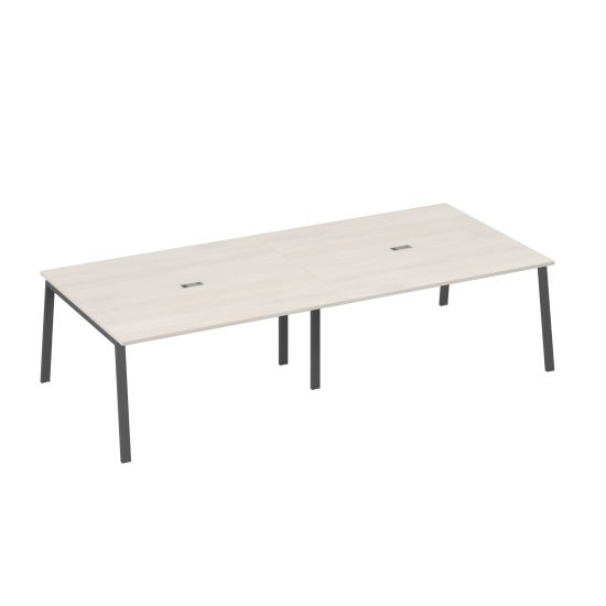 Стол 320x144 для переговоров ножки TRE дуб / металлокаркас антрацит