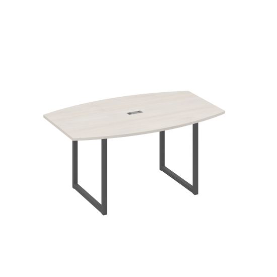 Стол 160 для переговоров на каркасе QUATTRO дуб / металлокаркас антрацит