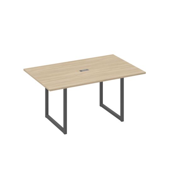 Стол 160 каркас QUATTRO для переговоров дуб скандинавский / металлокаркас антрацит