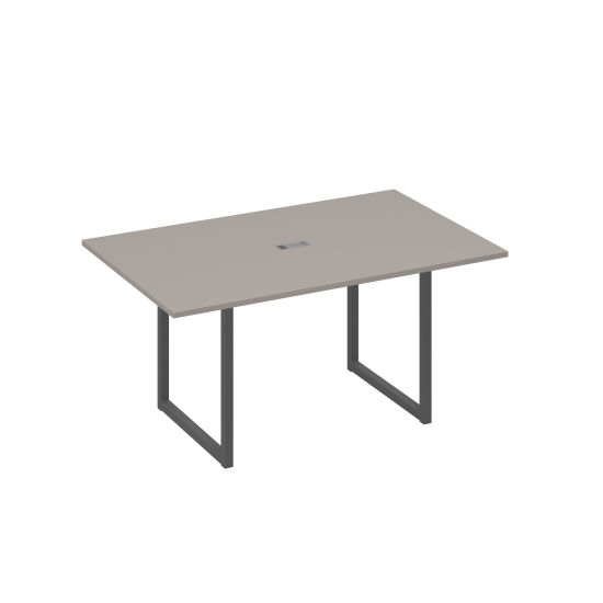 Стол 160 каркас QUATTRO для переговоров мокко премиум / металлокаркас антрацит