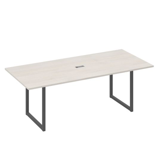 Стол 220 переговорный с металлокаркасом QUATTRO дуб / металлокаркас антрацит