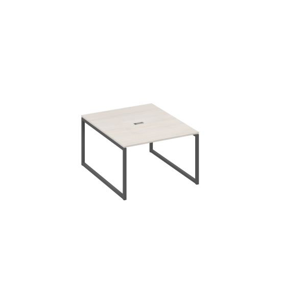 Стол 120 переговорный с металлокаркасом QUATTRO дуб / металлокаркас антрацит