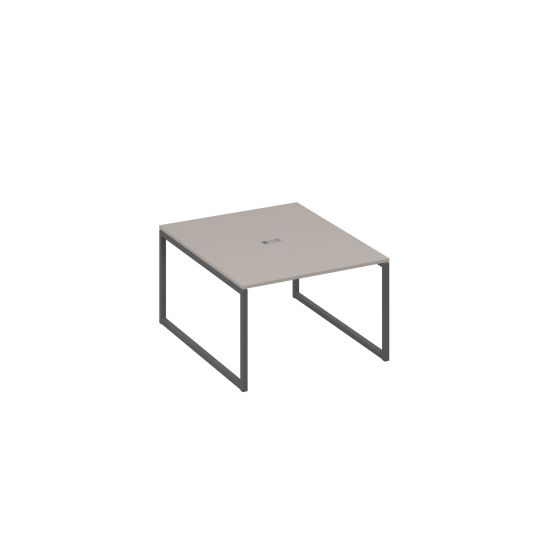 Стол 120 переговорный с металлокаркасом QUATTRO мокко премиум / металлокаркас антрацит