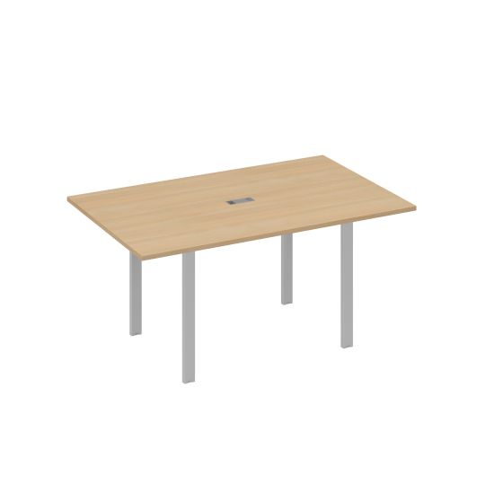 Стол 160 на металлокаркасе UNO переговорный натуральный дуб / металлокаркас серый