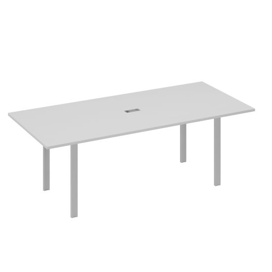 Стол 220 для переговорной каркасе UNO серый / металлокаркас серый