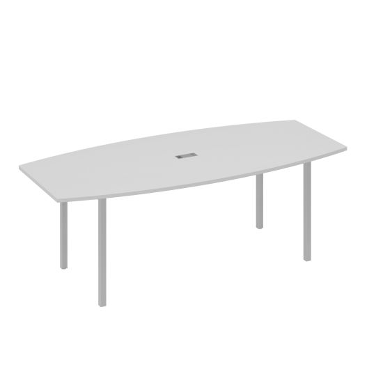 Стол для переговоров 220 с каркасом DUE серый / металлокаркас серый