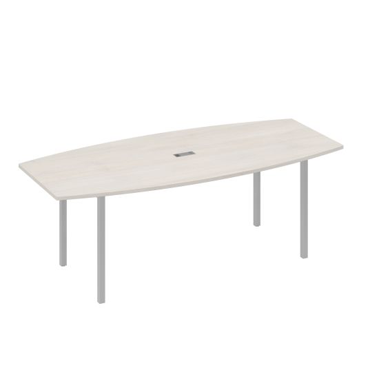 Стол для переговоров 220 с каркасом DUE дуб / металлокаркас серый