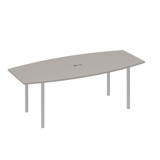 Стол для переговоров 220 с каркасом DUE мокко премиум / металлокаркас серый