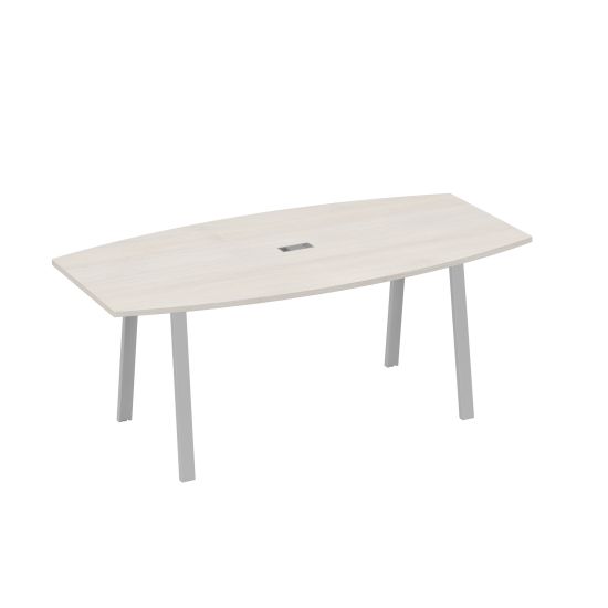 Стол для переговоров 200 на каркасе TRE дуб / металлокаркас серый