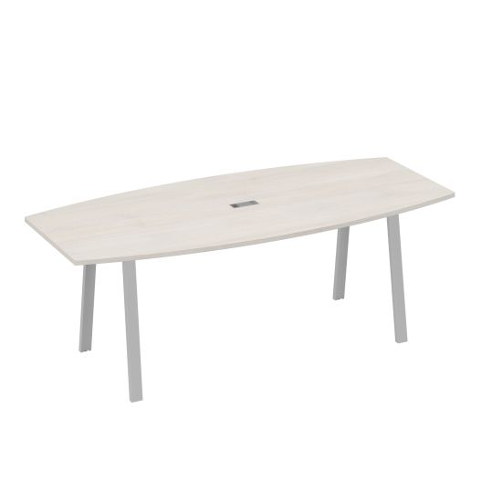 Стол для переговоров 220 на металлокаркасе TRE дуб / металлокаркас серый