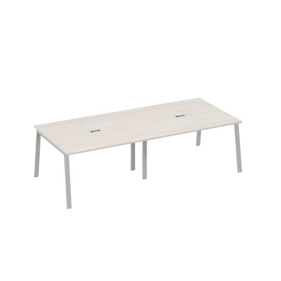 Стол 280 переговорный с металлокаркасом TRE дуб / металлокаркас серый